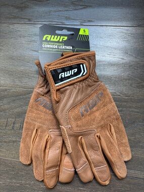 AWP High Performance Cowhide Leather,Velcro wrist ,work gloves